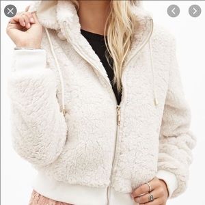 SOLD MOVING SALE Fuzzy Cream Hoodie
